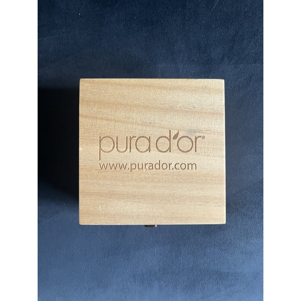 Pura D’or Essential Oils Gift Set Wooden Box Aromatherapy 16 Pc New-Open Box